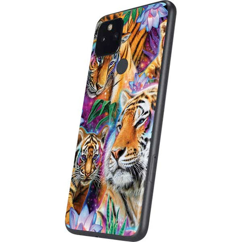 Daydream Galaxy Tigers by Sheena Pike Google Pixel 4a 5G Skin